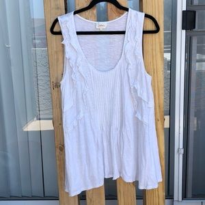 Anthropologie — Deletta white tank
